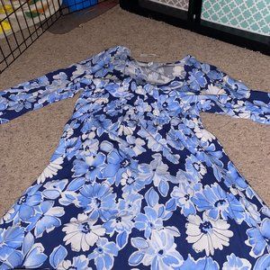 Blue Floral Dress